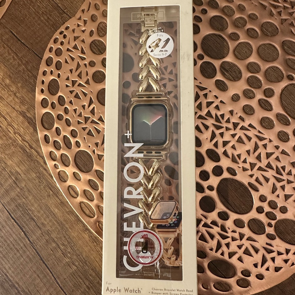 Chevron Gold Apple Watch Band